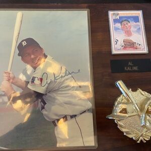 Baseball Memorabilia Set with Autographed Photo